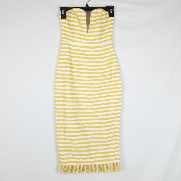 NWOT LPA Dress 691 in Creamsicle Striped Tweed - Picture 2 of 8